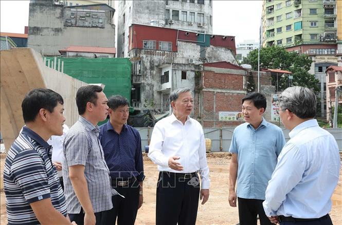 Tổng Bí thư, Chủ tịch nước Tô Lâm kiểm tra thực tế một số dự án tại Hà Nội